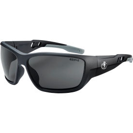 Ergodyne 57035 Ergodyne® Skullerz® BALDR-AFAS Safety Glasses, Smoke Lens, Matte Black Frame image.