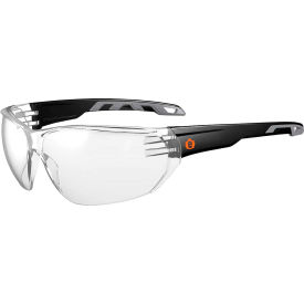 Ergodyne 59200 Ergodyne® Skullerz® VALI Frameless Safety Glasses, Matte Black, Clear Lens image.