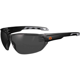Ergodyne 59230 Ergodyne® Skullerz® VALI Frameless Safety Glasses, Matte Black, Smoke Lens image.