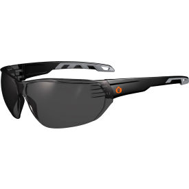 Ergodyne 59235 Ergodyne® Skullerz® VALI-AFAS Frameless Safety Glasses, Smoke Lens, Matte Black Frame image.