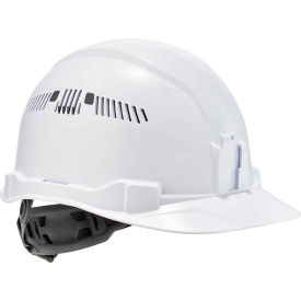 Ergodyne 60144 Ergodyne Skullerz® 8972 Hard Hat Cap Style, Ratchet Suspension, Vented, Class C, White image.