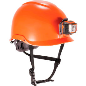 Ergodyne 60213 Ergodyne® Skullerz® 8974 Safety Helmet with LED Light, Class E, Orange image.
