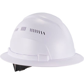 Ergodyne® Skullerz® 8968 Lightweight Full Brim Hard Hat Vented Class C White