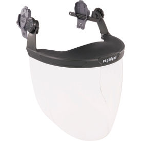 Ergodyne 60243 Ergodyne® 8994 Hard Hat Face Shield For Cap-Style & Safety Helmet, Clear image.