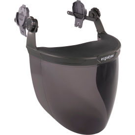 Ergodyne 60244 Ergodyne® 8994 Hard Hat Face Shield For Cap-Style & Safety Helmet, Smoke image.