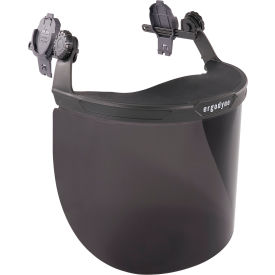Ergodyne 60246 Ergodyne® 8995 Hard Hat Face Shield For Full Brim, Smoke image.