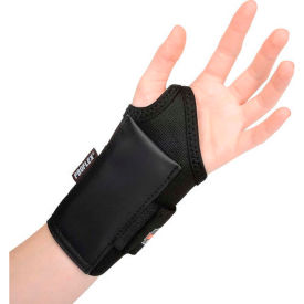 Ergodyne 70016 Ergodyne® ProFlex® 4000 Single Strap Wrist Support, Black, Large, Left image.