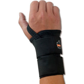 Ergodyne 70024 Ergodyne® ProFlex® 4010 Double Strap Wrist Support, Black, Medium, Right image.