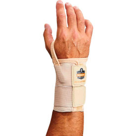 Ergodyne 70132 Ergodyne® ProFlex® 4010 Double Strap Wrist Support, Tan, Small, Left image.
