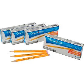 Sanford 3030131 Paper Mate® Sharpwriter Mechanical Pencil, 0.7mm, Yellow, Dozen image.