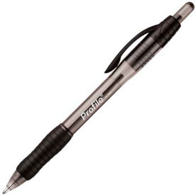 Sanford 89465 Paper Mate® Profile Retractable Ballpoint Pen, 1.4mm, Black Barrel/Ink image.