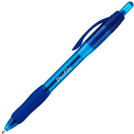 Sanford 89466 Paper Mate® Profile Retractable Ballpoint Pen, 1.4mm, Blue Barrel/Ink, 12/PK image.