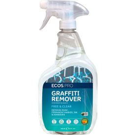 Earth Friendly Products PL9347/6 ECOS® Pro Graffiti Remover, 32 oz. Trigger Spray Bottle, 6 Bottles - PL9347/6 image.