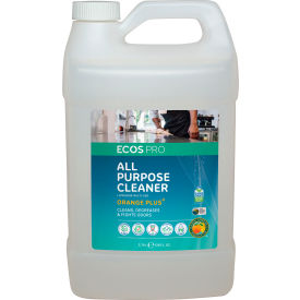 Earth Friendly Products PL9706/04 ECOS® Pro Orange Plus RTU All Purpose Cleaner, Gallon Bottle, 4 Bottles - PL9706/04 image.