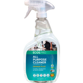 Earth Friendly Products PL9706/6 ECOS® Pro Orange Plus RTU All Purpose Cleaner, 32 oz. Trigger Spray, 6 Bottles- PL9706/6 image.