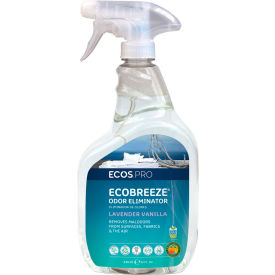 Earth Friendly Products PL9840/6 ECOS™ Pro EcoBreeze® Odor Eliminator Lavender Vanilla, 32 oz., 6/Pack - PL9840/6 image.