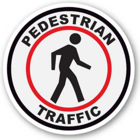 Ergomat Llc 0218-UEN Durastripe 16" Round Sign - Pedestrian Traffic image.