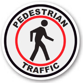 Ergomat Llc 0217-UEN Durastripe 12" Round Sign - Pedestrian Traffic image.