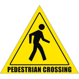 Ergomat Llc DS-SIGN 12-0055 Durastripe 12" Triangular Sign - Pedestrian Crossing image.