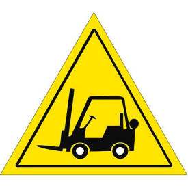 Ergomat Llc DS-SIGN 12-0061 Durastripe 12" Triangular Sign - Forklift Caution No Text image.