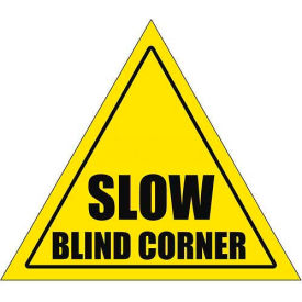 Ergomat Llc DS-SIGN 12-0091 Durastripe 12" Triangular Sign - Caution Slow Blind Corner image.