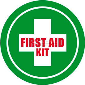 Ergomat Llc DS-SIGN 12-0253 Durastripe 12" Round Sign - First Aid Kit image.