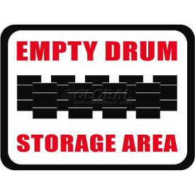Ergomat Llc DS-SIGN 12X9-0346 Durastripe 12"X9" Rectangle - Empty Drum Storage Area image.