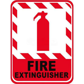 Ergomat Llc DS-SIGN 12X9-0381 Durastripe 12"X9" Vertical Rectangle - Fire Extinguisher image.