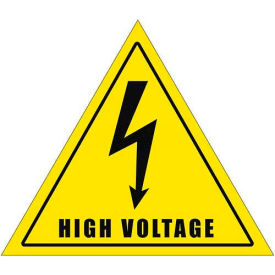 Ergomat Llc DS-SIGN 32-0078 Durastripe 32" Triangular Sign - Caution High Voltage image.