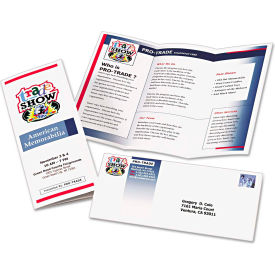 Avery Consumer Products 8324 Avery® Tri-Fold Brochures for Inkjet Printers 8324, 8-1/2" x 11", White, 100/Box image.