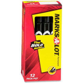 Avery Consumer Products 8888 Avery® Marks-A-Lot Desk-Style Permanent Marker, Medium Chisel Tip, Black Ink, Dozen image.