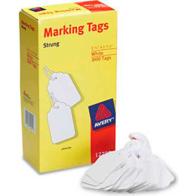 Avery Consumer Products 12201 Avery® Marking Tags, 2-3/4" x 1-11/16", White, 1000 Tags/Box image.