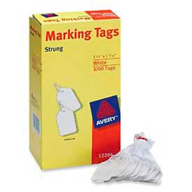 Avery Consumer Products 12204 Avery® Marking Tags, 1-3/4" x 1-3/32", White, 1000 Tags/Box image.