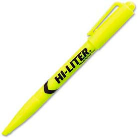 Avery® Hi-Liter Pen Style Highlighter Chisel Tip Fluorescent Yellow Ink Dozen