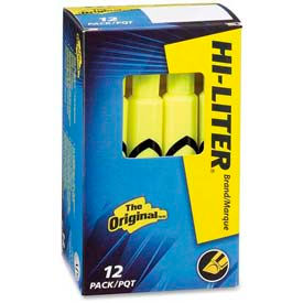 Avery Consumer Products 24000 Avery® Hi-Liter Desk Style Highlighter, Chisel Tip, Fluorescent Yellow Ink, Dozen image.