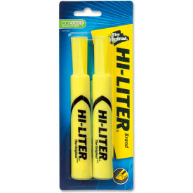 Avery Consumer Products 24081 Avery® Hi-Liter Desk Style Highlighter, Chisel Tip, Fluorescent Yellow Ink, 2/Pack image.