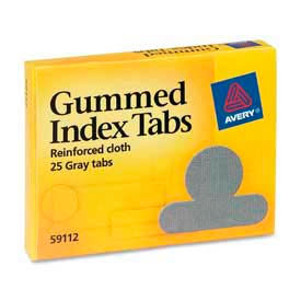 Avery Gummed Index Tabs, 1/2