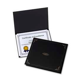 Esselte® Oxford Certificate Holder 25"" x 8-1/2"" Black 5/Pack