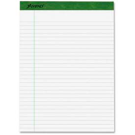 Esselte Pendaflex Corp. 40102 Esselte® Envirotech Pad, 8-1/2" x 14", Front Wide Ruled/Back Unruled, White, 4 Pads/Pack image.