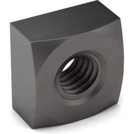 Earnest 321054T 3/8-16 Square Nut - Grade 5 - Carbon Steel - Zinc Clear Trivalent - Coarse - Pkg of 50 image.