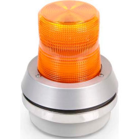 Edwards Signaling 51A-N5-40W Edwards Signaling 51A-N5-40W Flashing Beacon With Horn Amber 120V AC image.