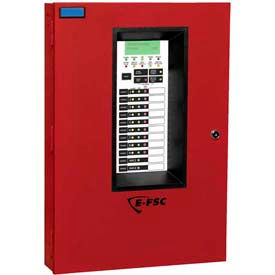 Edwards Signaling FX-5RD Conventional Fire Alarm Control Panels 3 Zone 120V Red With Dialer