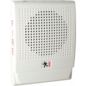 Edwards Signaling, G4SVWF, Wall Speaker, Strobe 25 V, White, Marked Fire