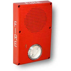 Edwards Signaling WG4RF-SVMC Outdoor Speaker Strobe Red Fire