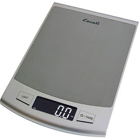 Escali Corp. 2210S Escali 2210S Passo High Capacity Digital Scale, 22lb x 0.1oz/10kg x 1g, Stainless Steel image.