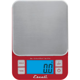 Escali Corp. SQ157R Escali® Nutro Digital Food Scale, Red image.