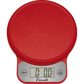 Escali Corp. T136R Escali® Telero Digital Kitchen Scale, Red image.