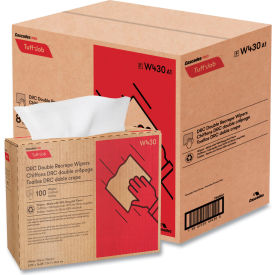 Cascades PRO Tuff-Job Double Recrepe Wipers 9.75 x 16.5 White 100/Box 8 Box/Carton