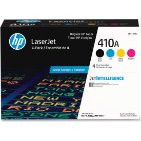 HP® 410A 4-Pk Black; Cyan; Magenta; Yellow Original LaserJet Toner Cartridges 2300 Page Yield