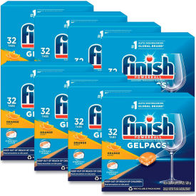 FINISH® Dish Detergent Gelpacs Orange Scent 32 Gelpacs/Box 8 Boxes/Case